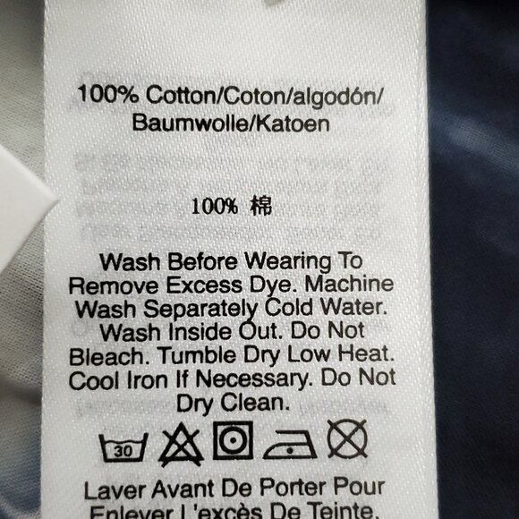 DKNY Women's Long-Sleeve Tie Dye Button-Front Shirt Size Large - Picture 11 of 12